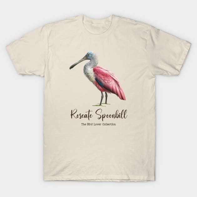 Roseate Spoonbill - The Bird Lover Collection T-Shirt by goodoldvintage